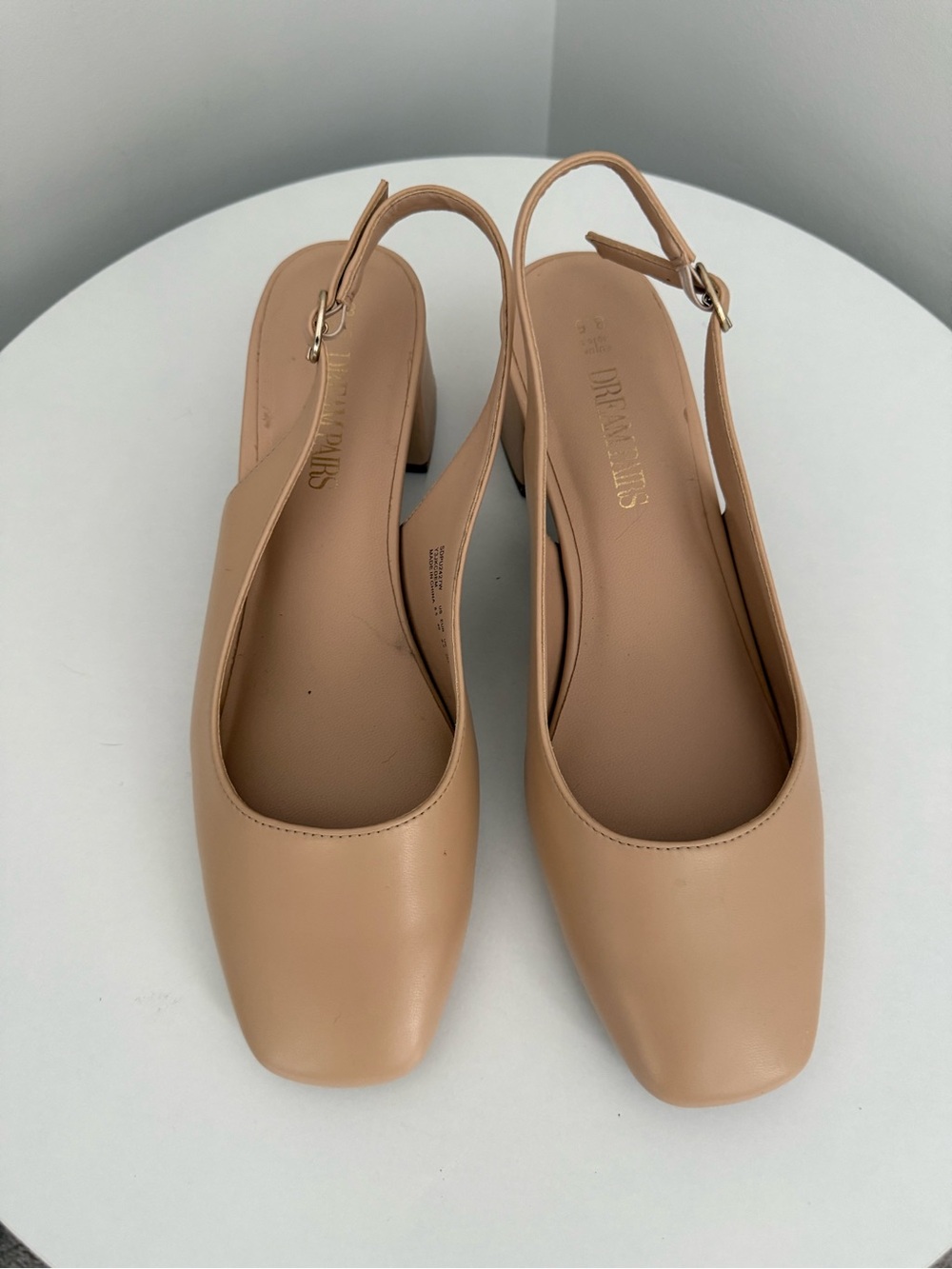 Dream Paris Low Block Heel Slingback